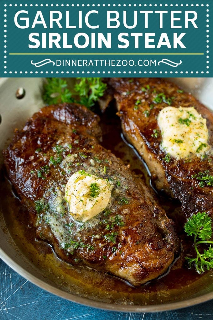 Sirloin Steak with Garlic Butter #steak #beef #dinner #uzhal