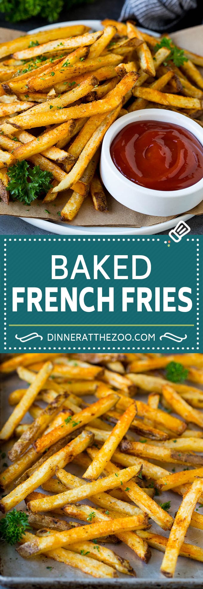 Baked French Fries Recipe #potatoes #fries #dinner #uzhal