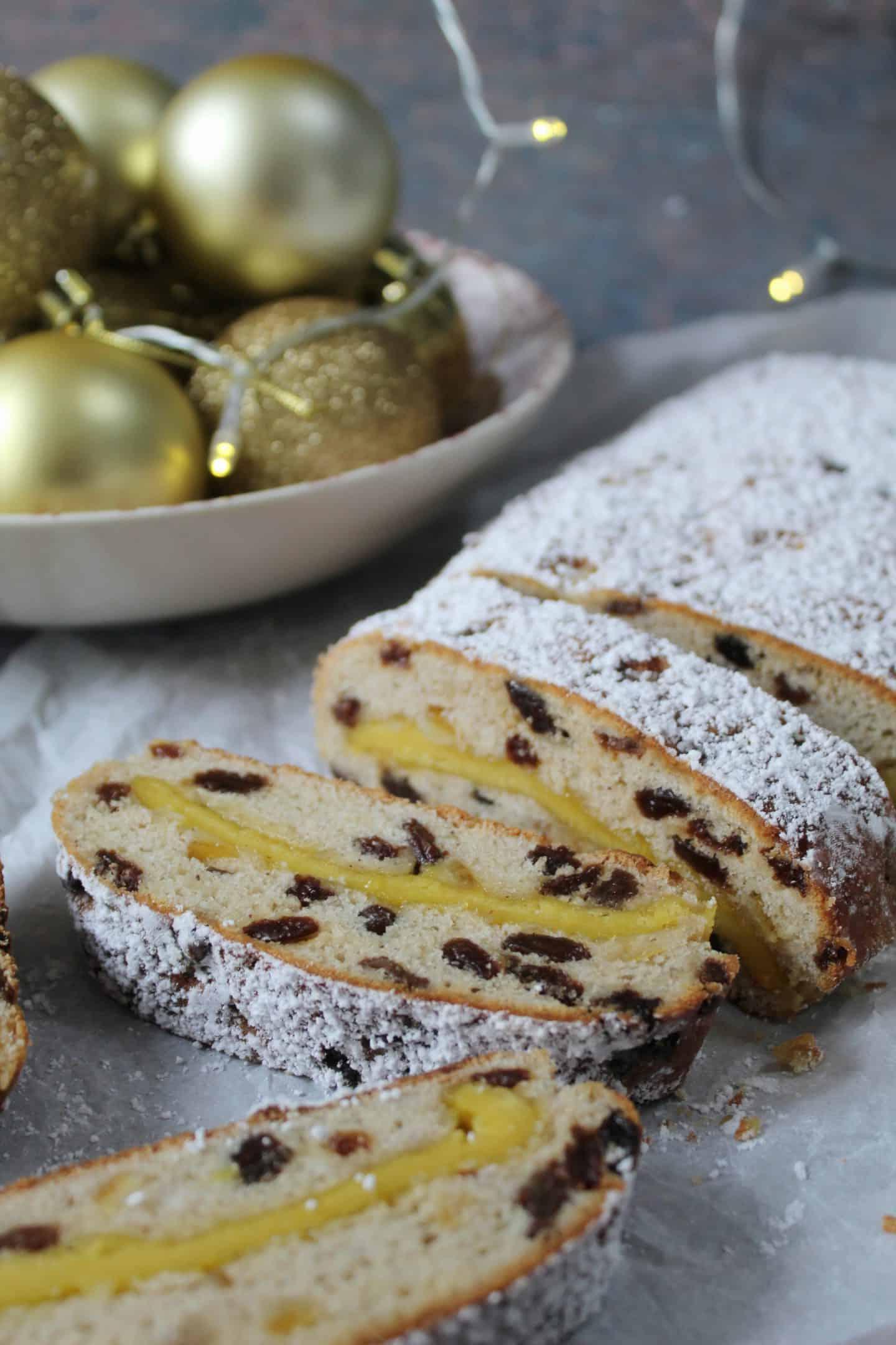 Stollen Senza Glutine 2 Stollen natalizio senza glutine con marzapane