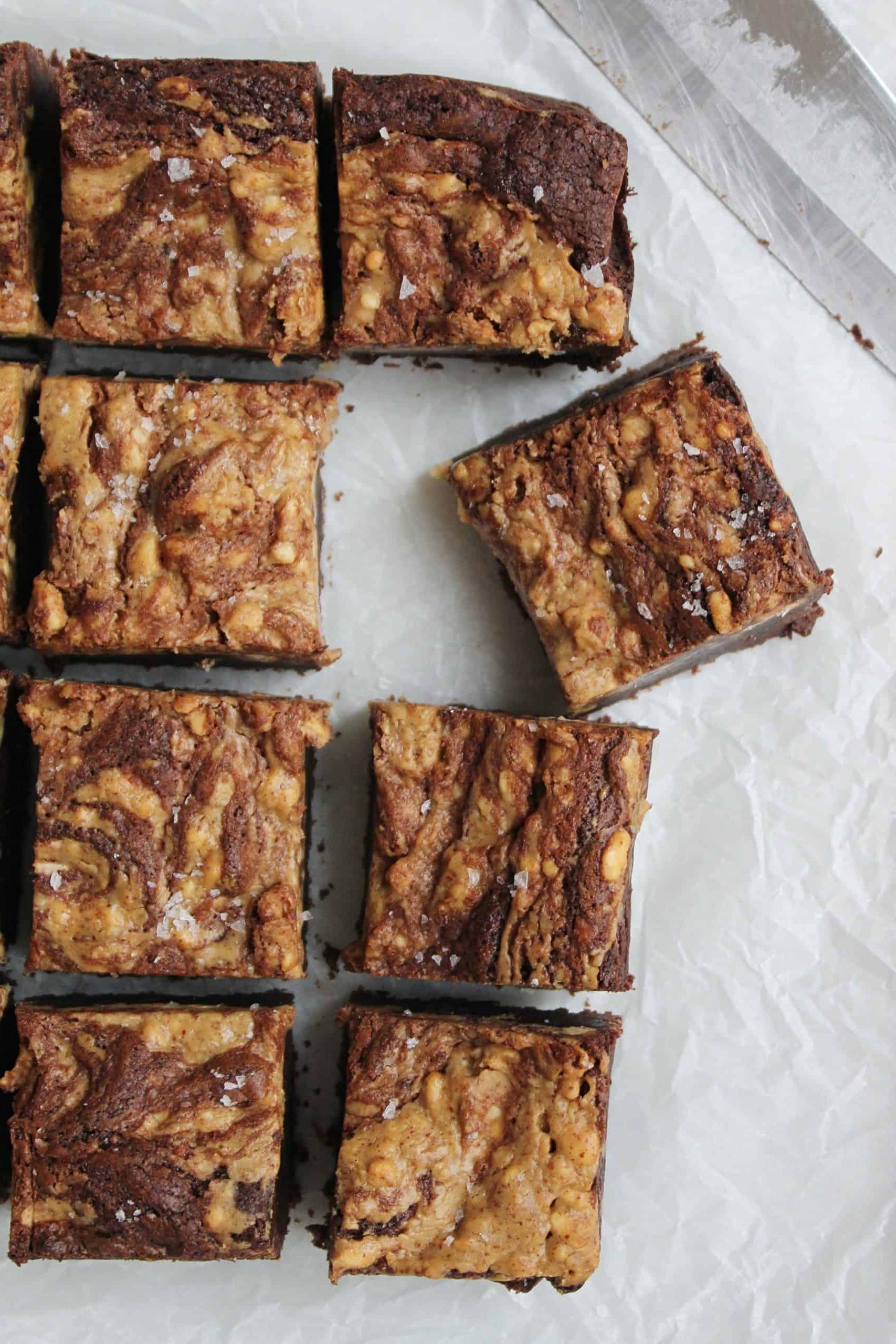 Brownies al Burro d'Arachidi Senza Glutine