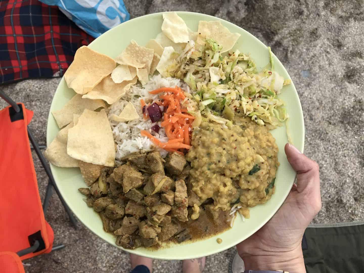 curry senza glutine a Barricane Beach North Devon