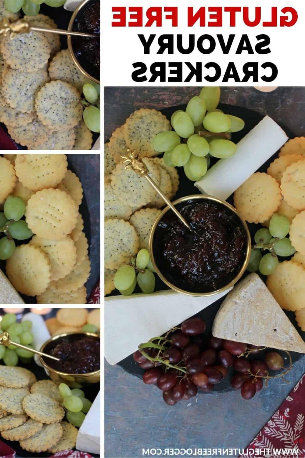 Cracker salati senza glutine, biscotti al formaggio