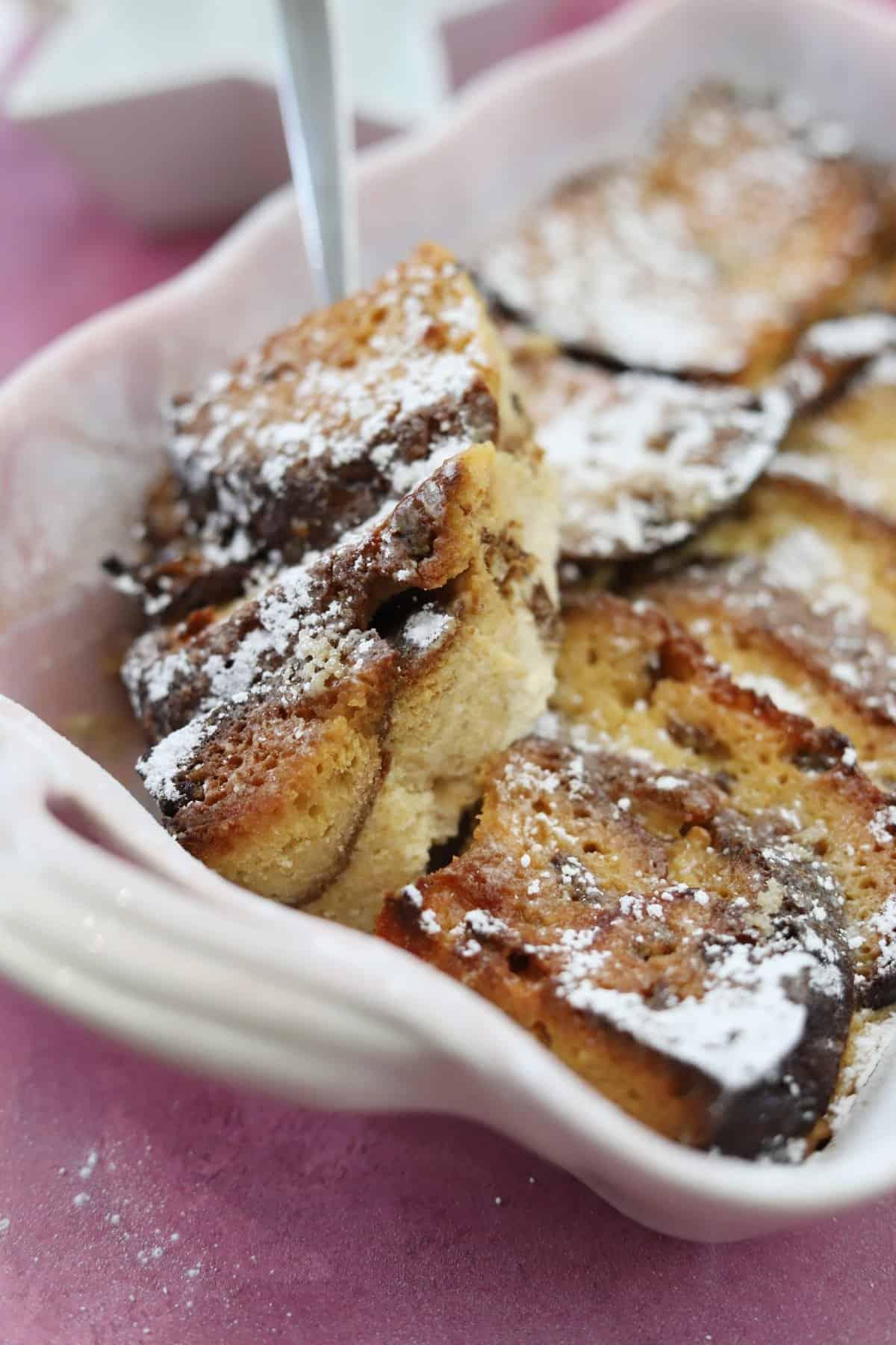 25+ Dolci Natalizi Senza Glutine 11 A gluten free panettone bread and butter pudding.