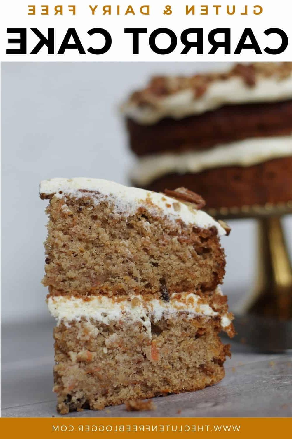 Torta di Carote Senza Glutine e Senza Lattosio fette