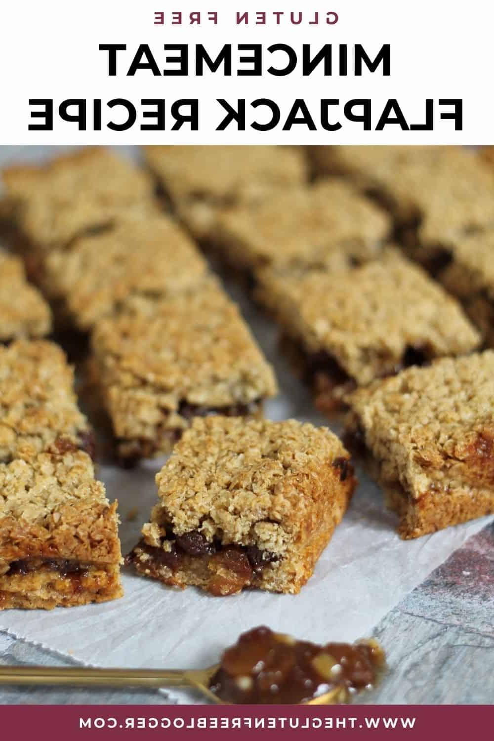 Barretta d'avena al mincemeat senza glutine 12 ricetta flapjack al mincemeat senza glutine