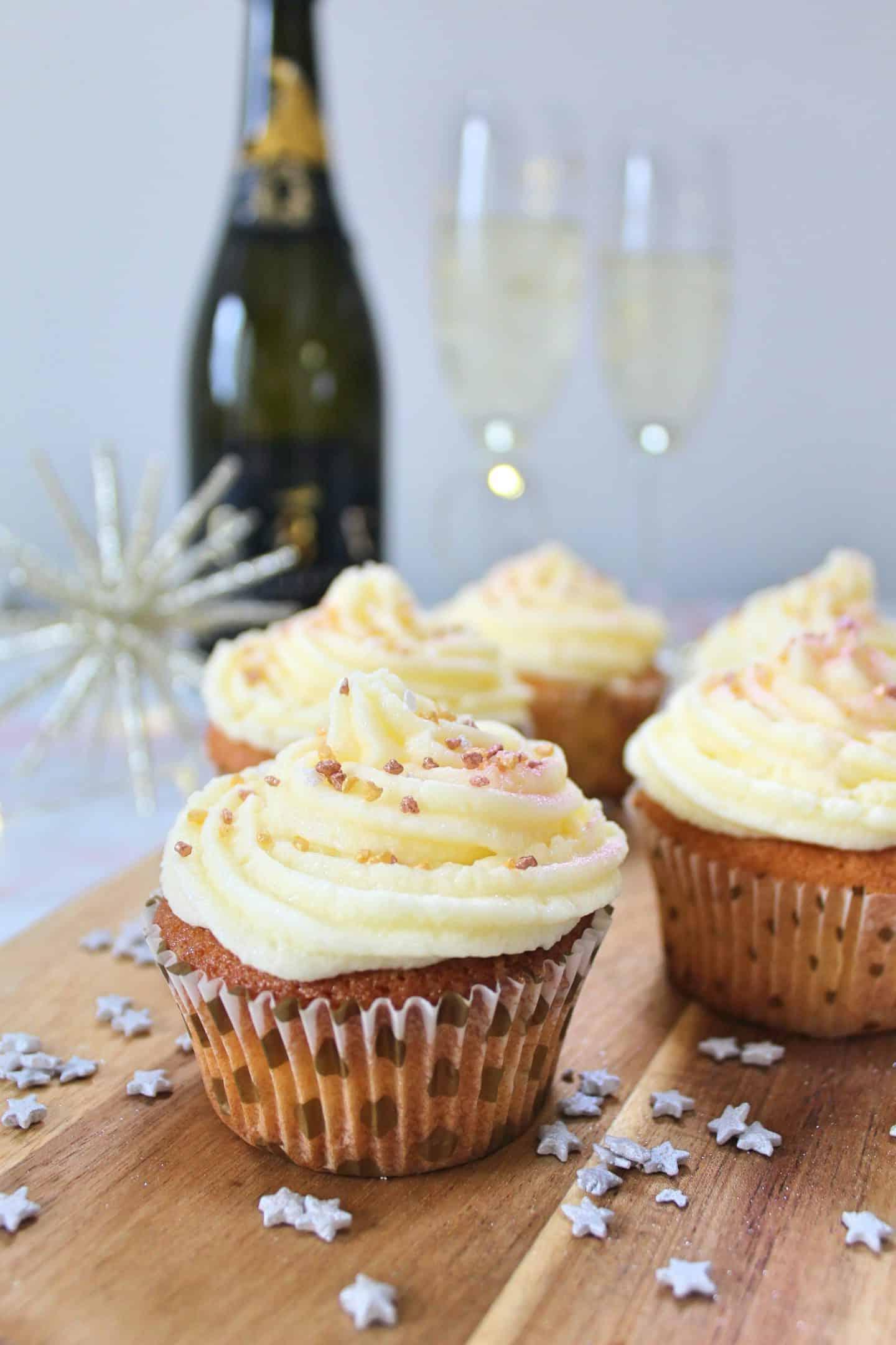 Cupcakes al Prosecco per feste senza glutine