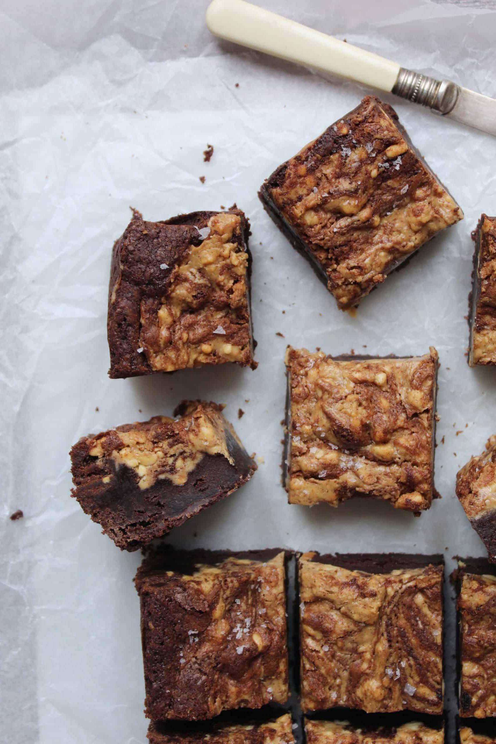 Ricetta Brownies al Burro d'Arachidi Senza Glutine