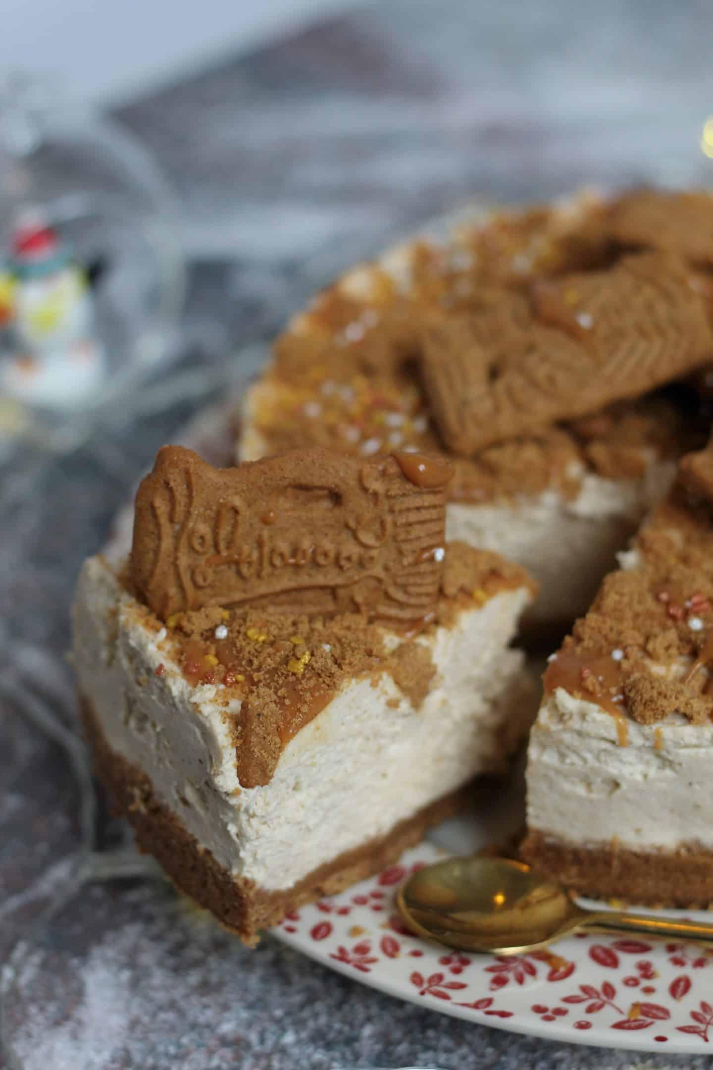 25+ Dolci Natalizi Senza Glutine 4 A no bake gluten free biscoff cheesecake.