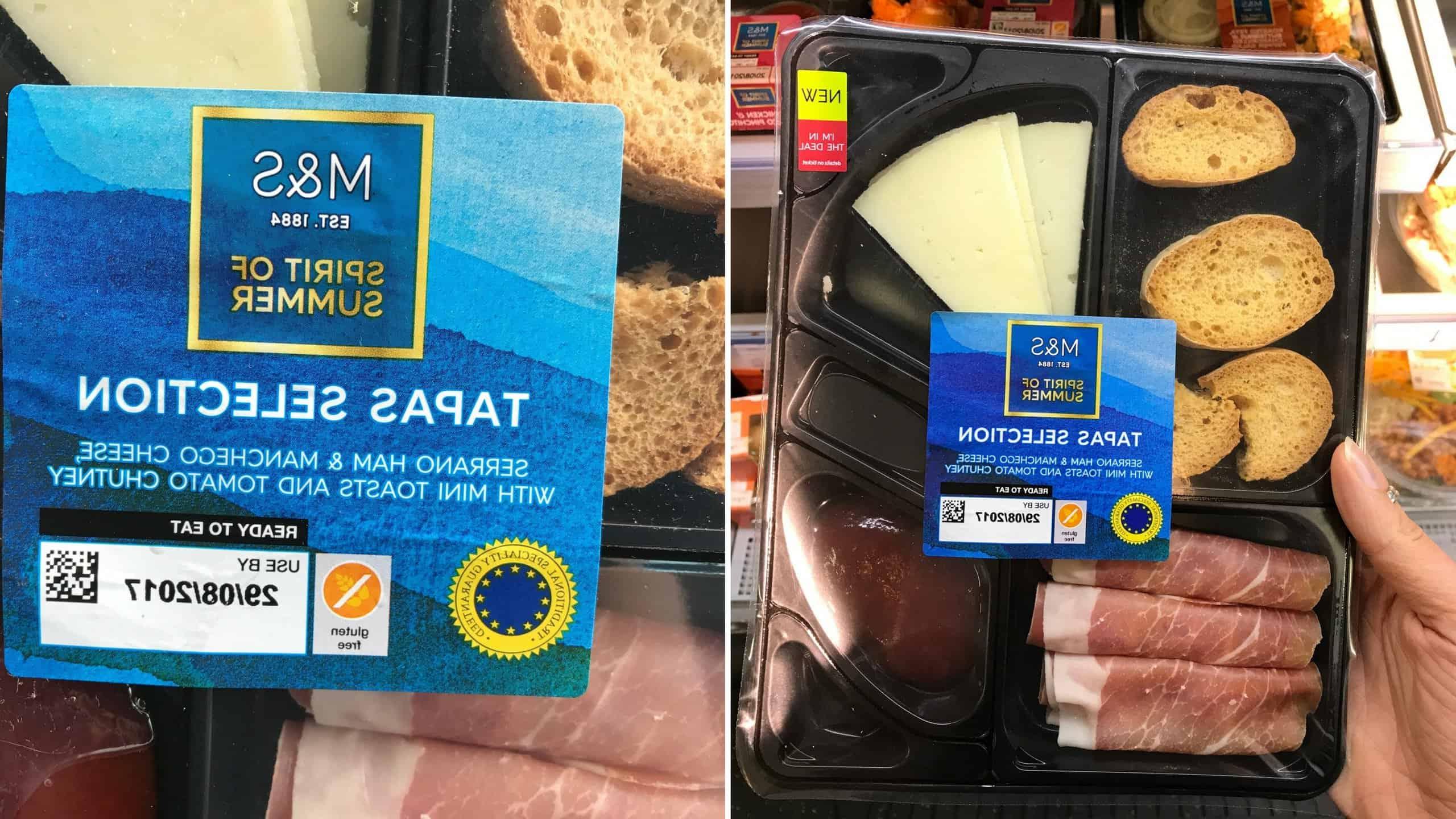 tapas senza glutine M&S