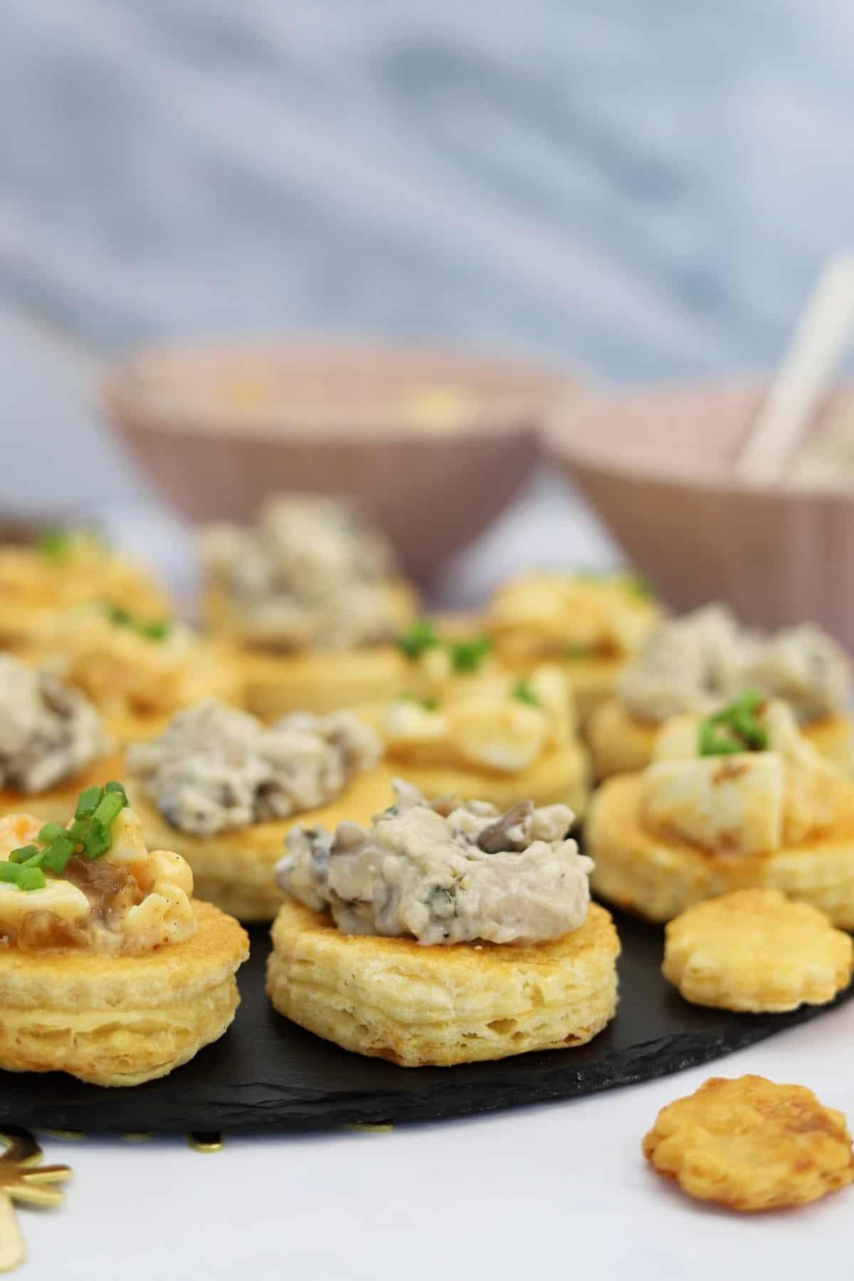 Vol-au-Vent di pollo e funghi senza glutine