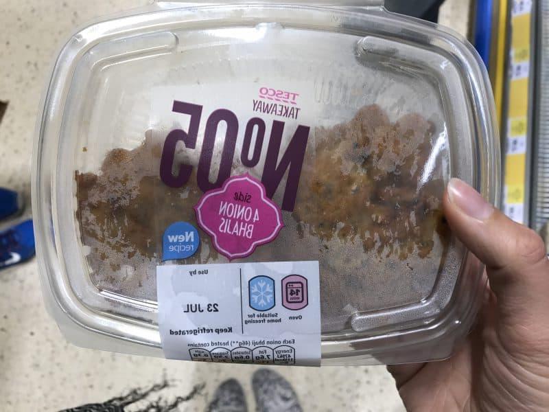 Tesco onion bhaji senza glutine