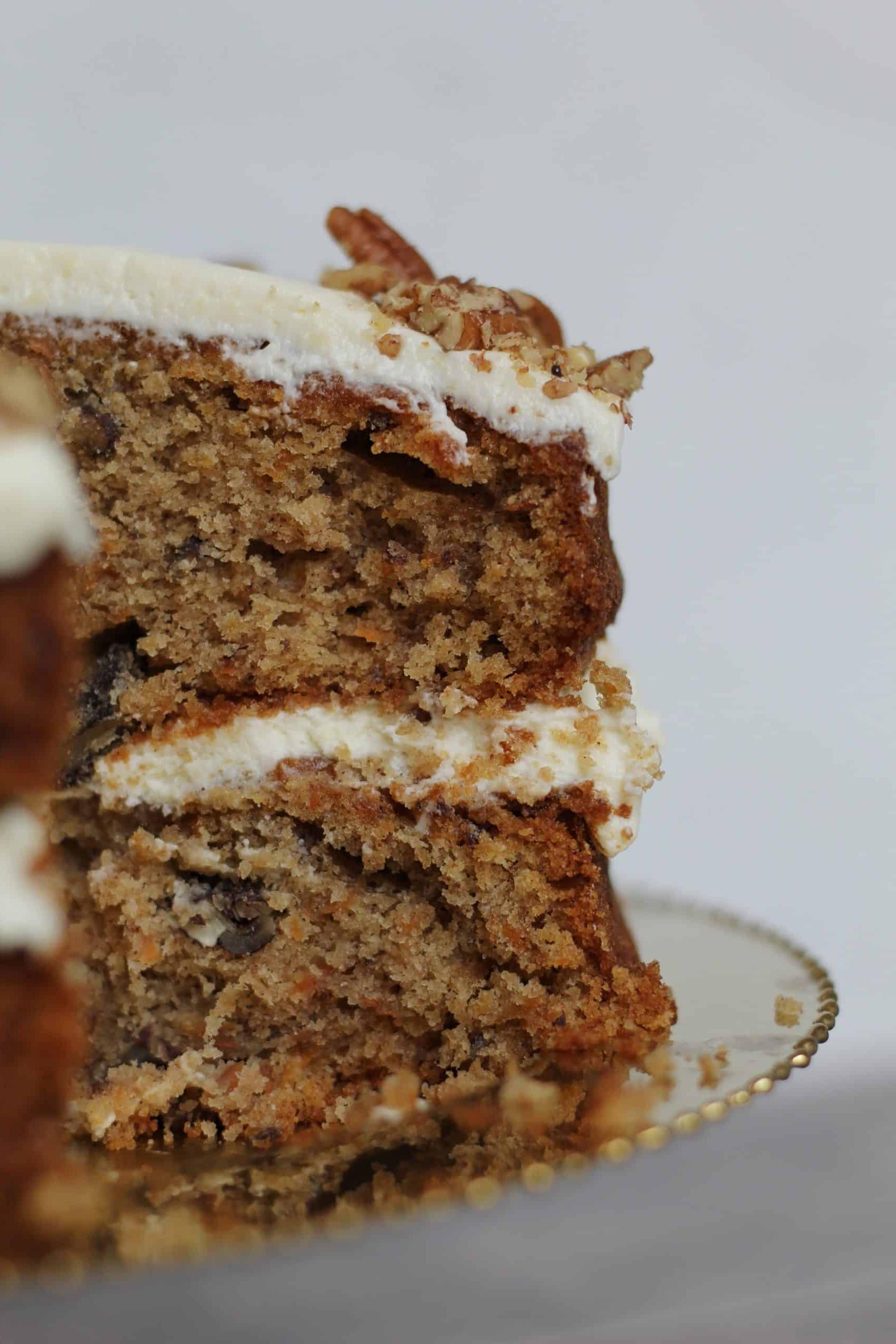 Torta di carote fatta in casa senza glutine