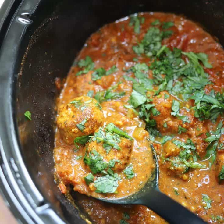 ricetta curry di polpette di tacchino