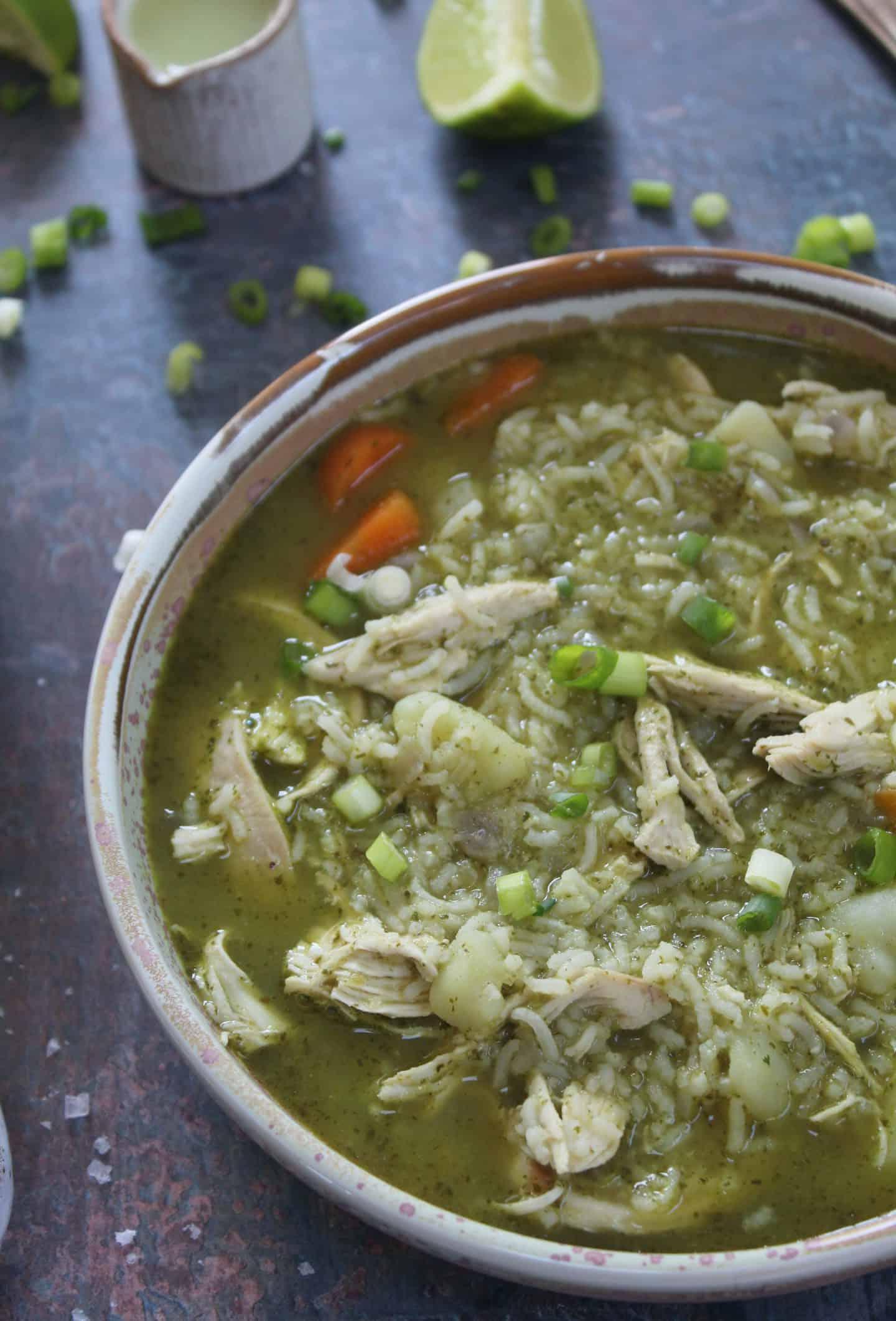 conservare zuppa di pollo peruviana