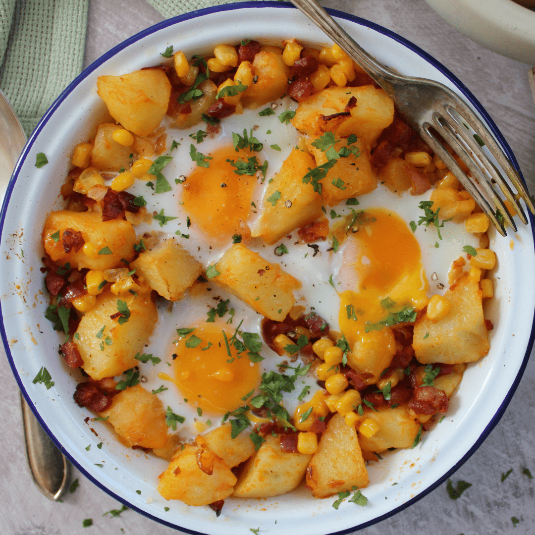 10+ Ricette Senza Glutine in Meno di 30 Minuti 6 Hash di chorizo e mais con patate, ideale per brunch o cena