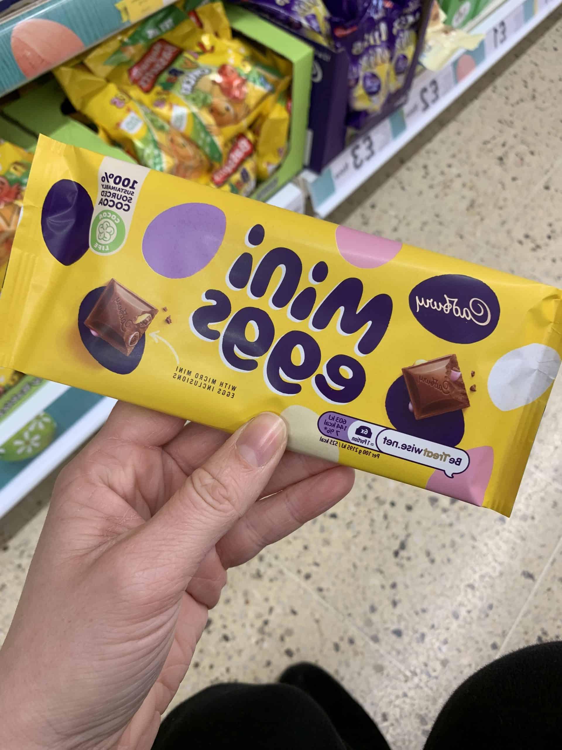 mini egg chocolate bar gluten free