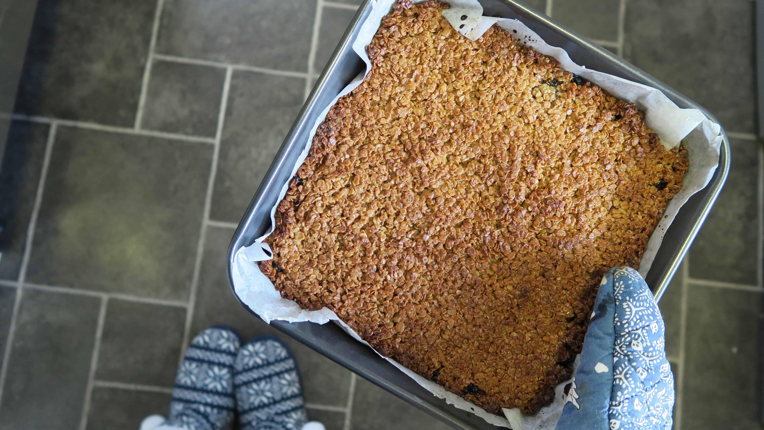 Barretta d'avena al mincemeat senza glutine 6 flapjack al mincemeat senza glutine