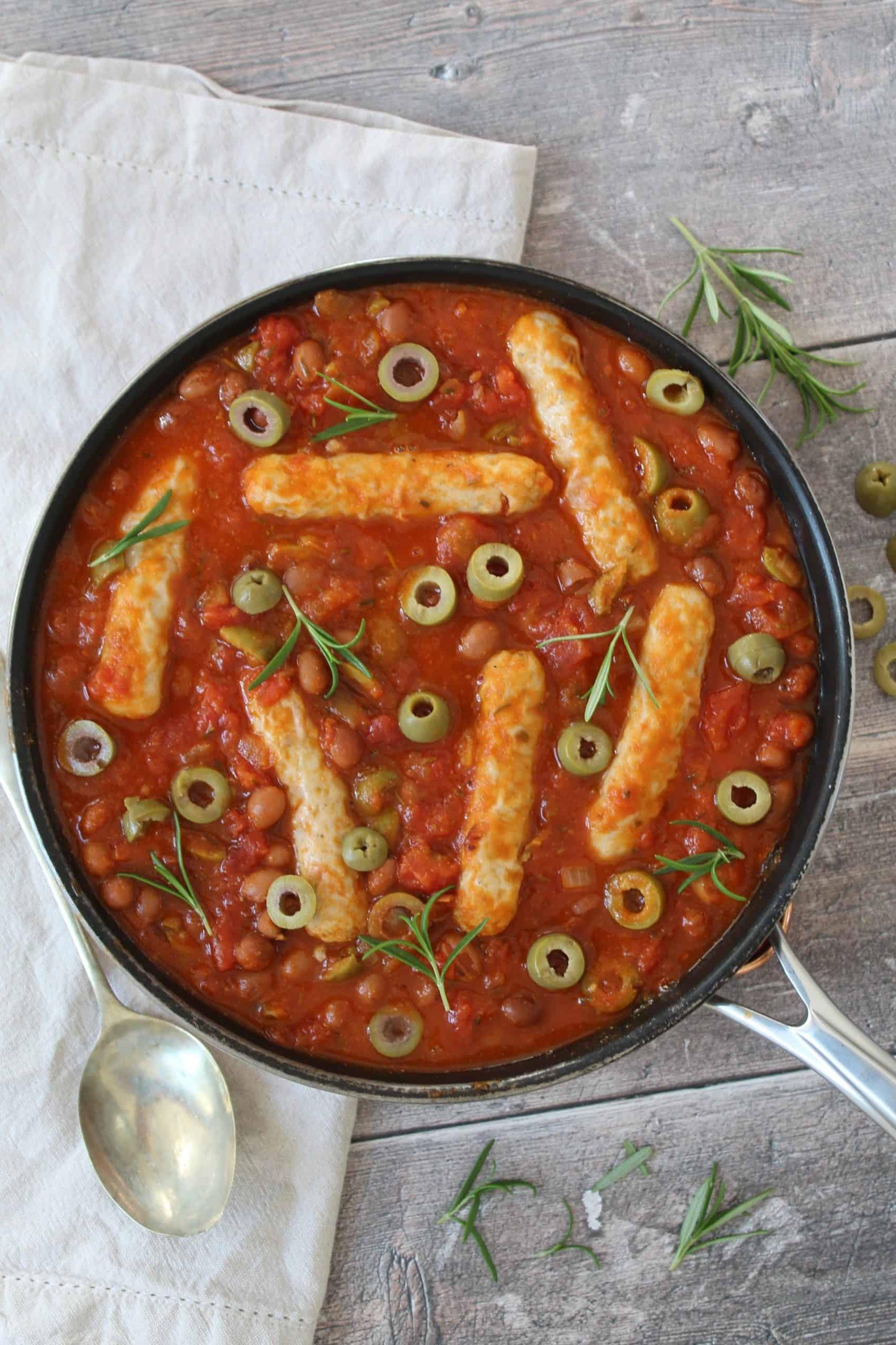 casseruola di salsicce di pollo senza glutine