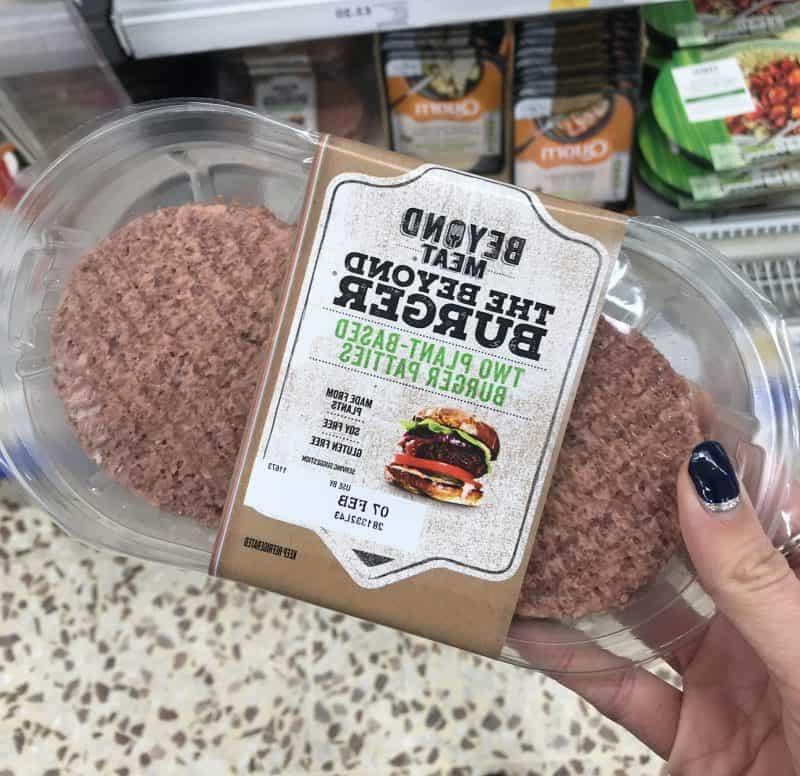 Beyond Meat burger refrigerati senza glutine e vegani