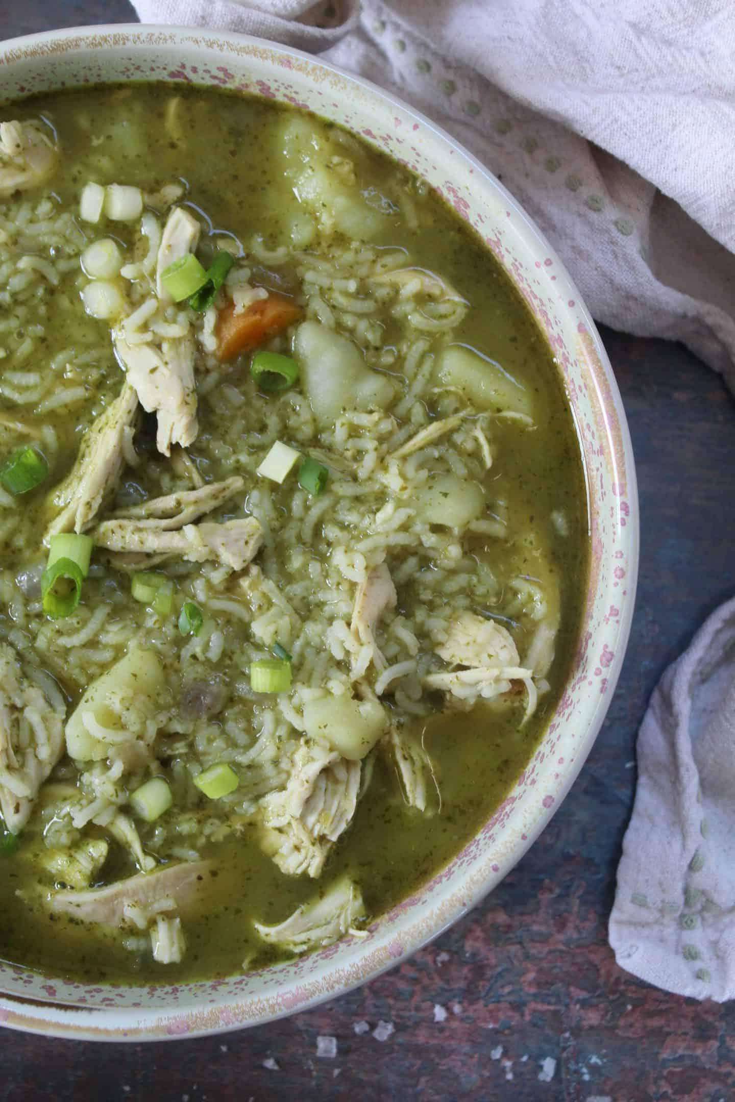 zuppa di pollo peruviana finale