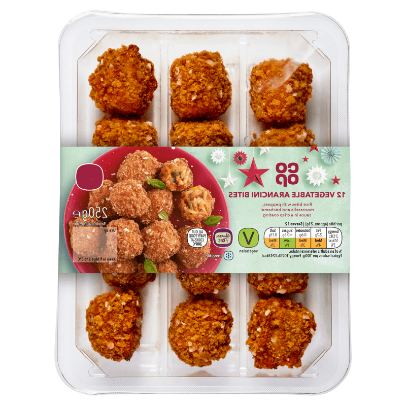 Perché il cibo surgelato per le feste di Natale della Co-op non è più senza glutine 7 Co-op Arancini di Verdure Arrosto senza glutine per il Natale 2021