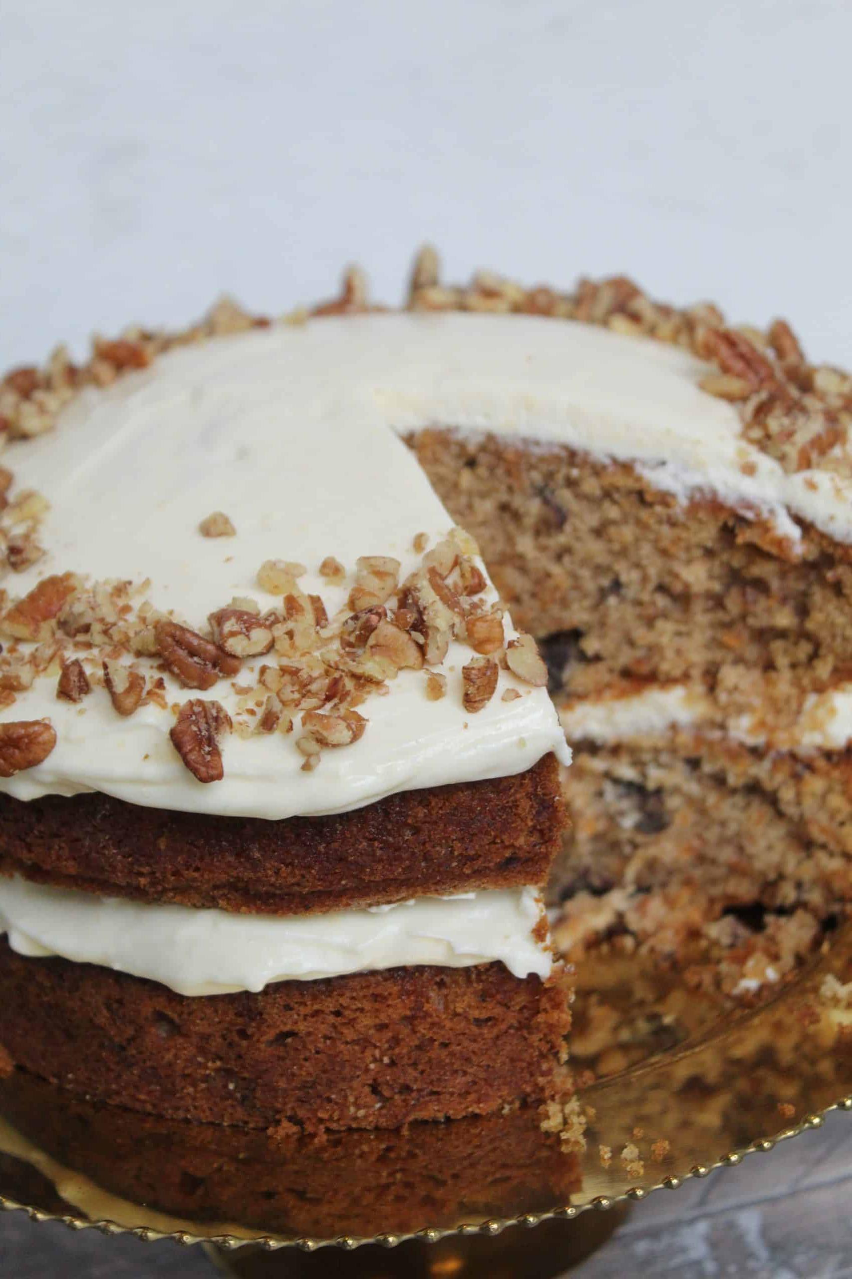 Torta di Carote Senza Glutine e Senza Lattosio pronta