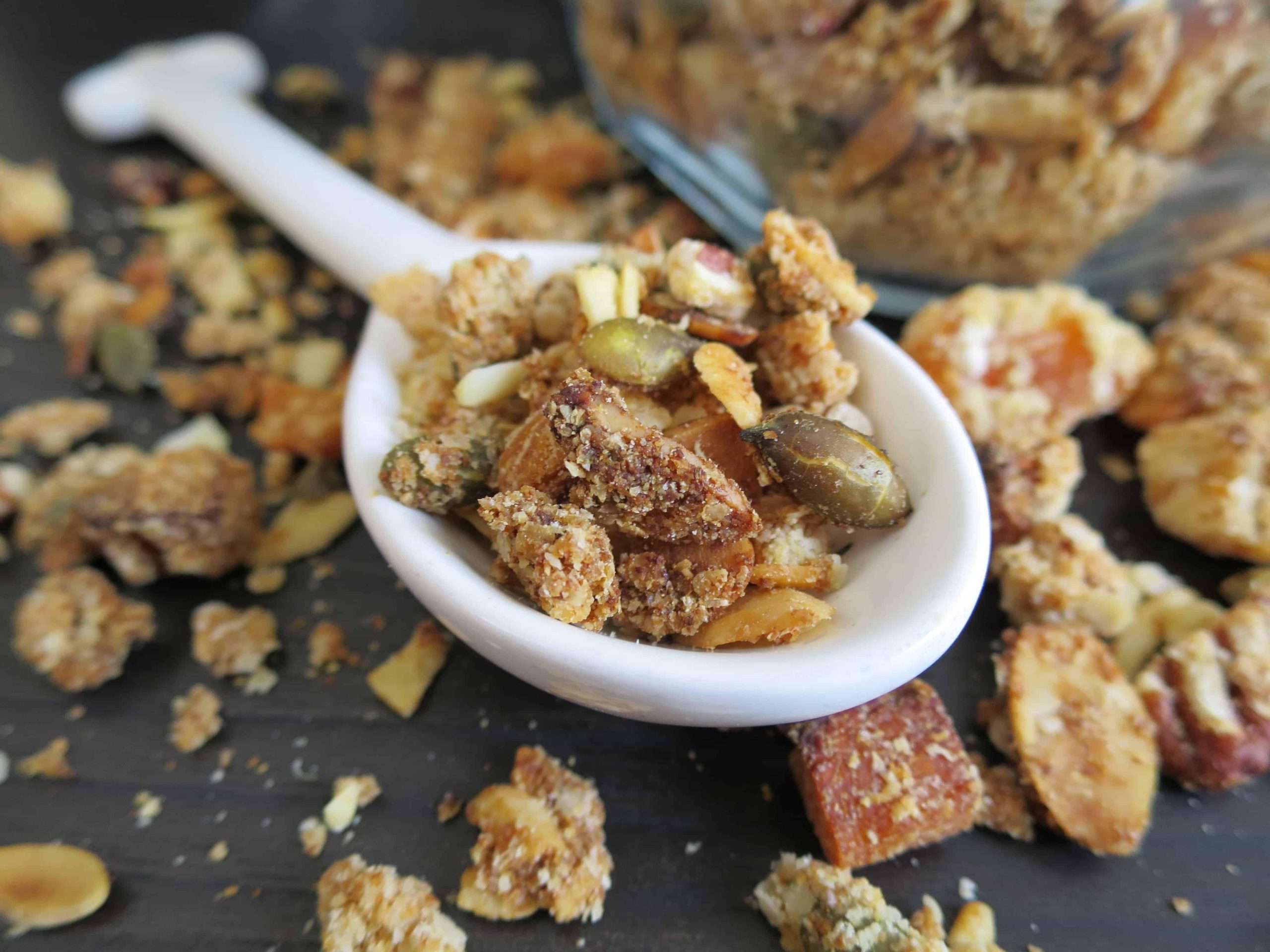 granola senza glutine quinoa albicocca ricetta senza grano senza latticini (61)