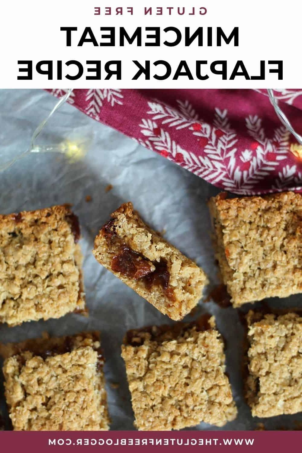 Barretta d'avena al mincemeat senza glutine 10 ricetta flapjack al mincemeat senza glutine