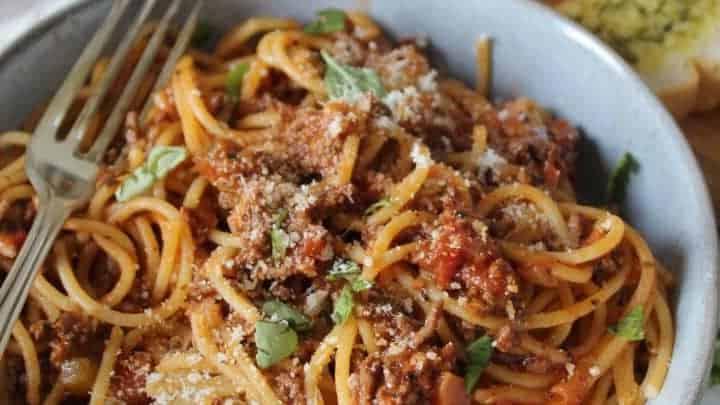 Spaghetti alla Bolognese Senza Glutine