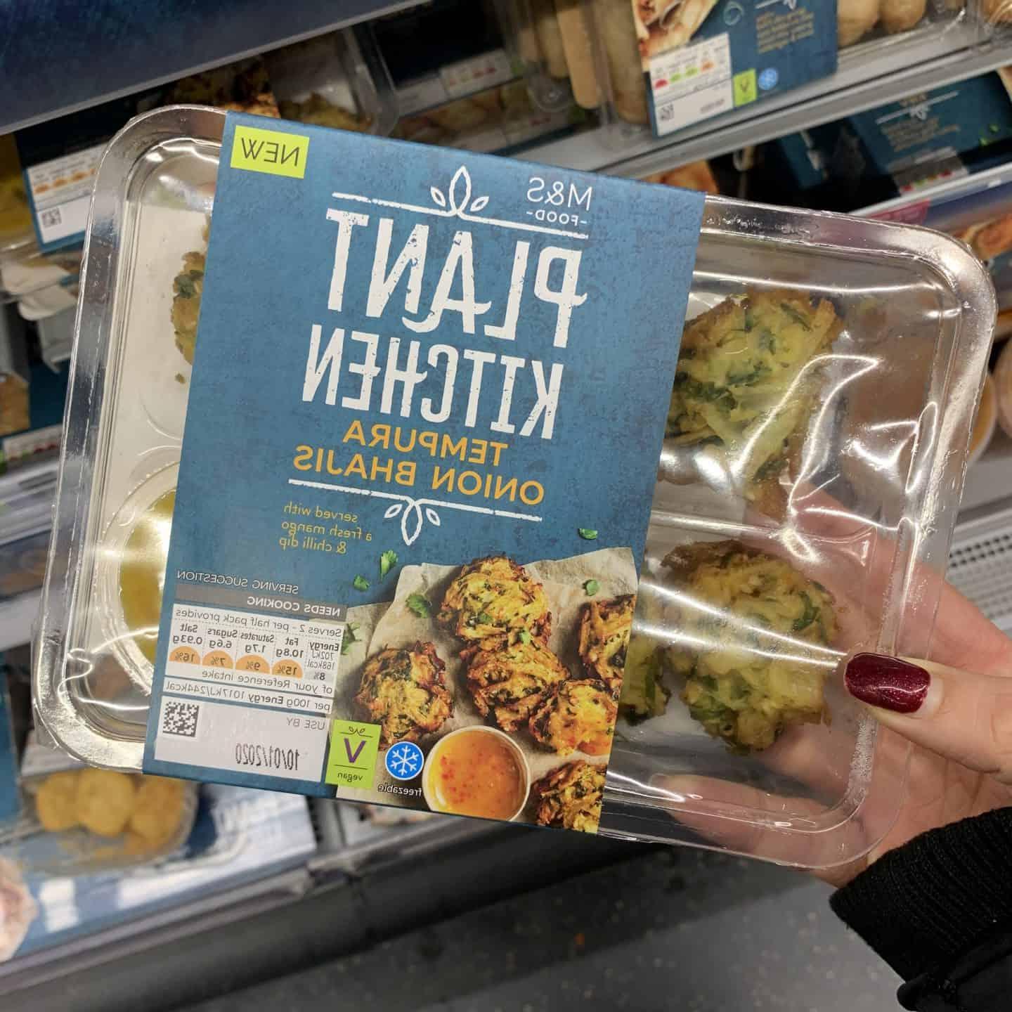 Nuovi prodotti senza glutine gennaio 2020: M&S Plant Kitchen Onion Bhajis