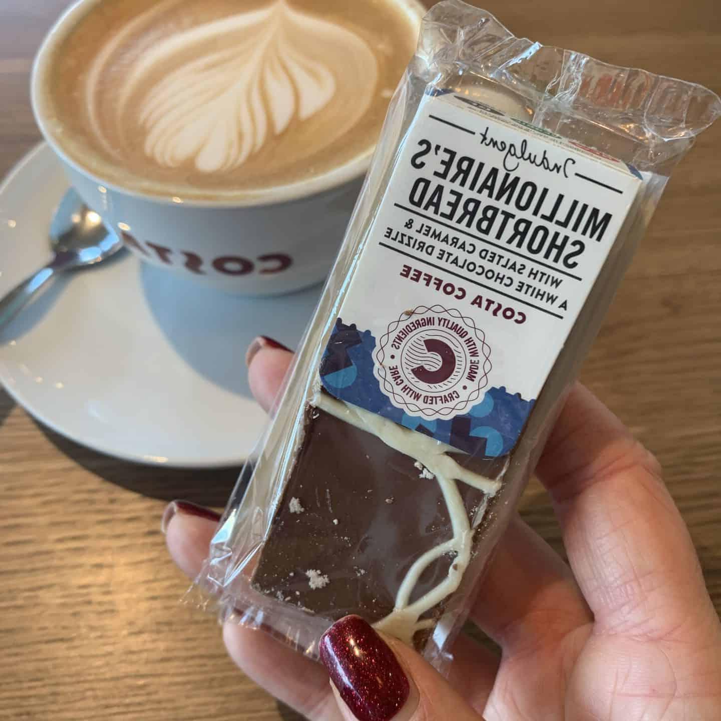 Nuovi alimenti senza glutine gennaio 2020: Costa Coffee Millionaire's Shortbread