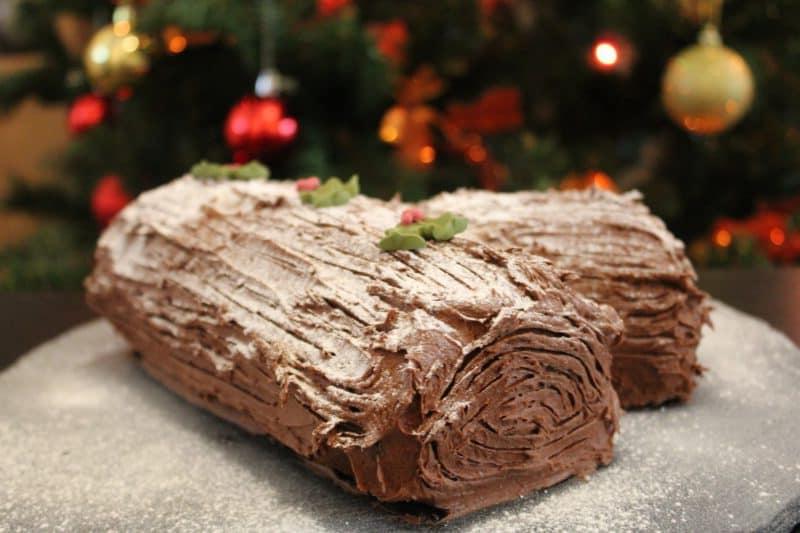 Tronchetto di Natale Senza Glutine decorato