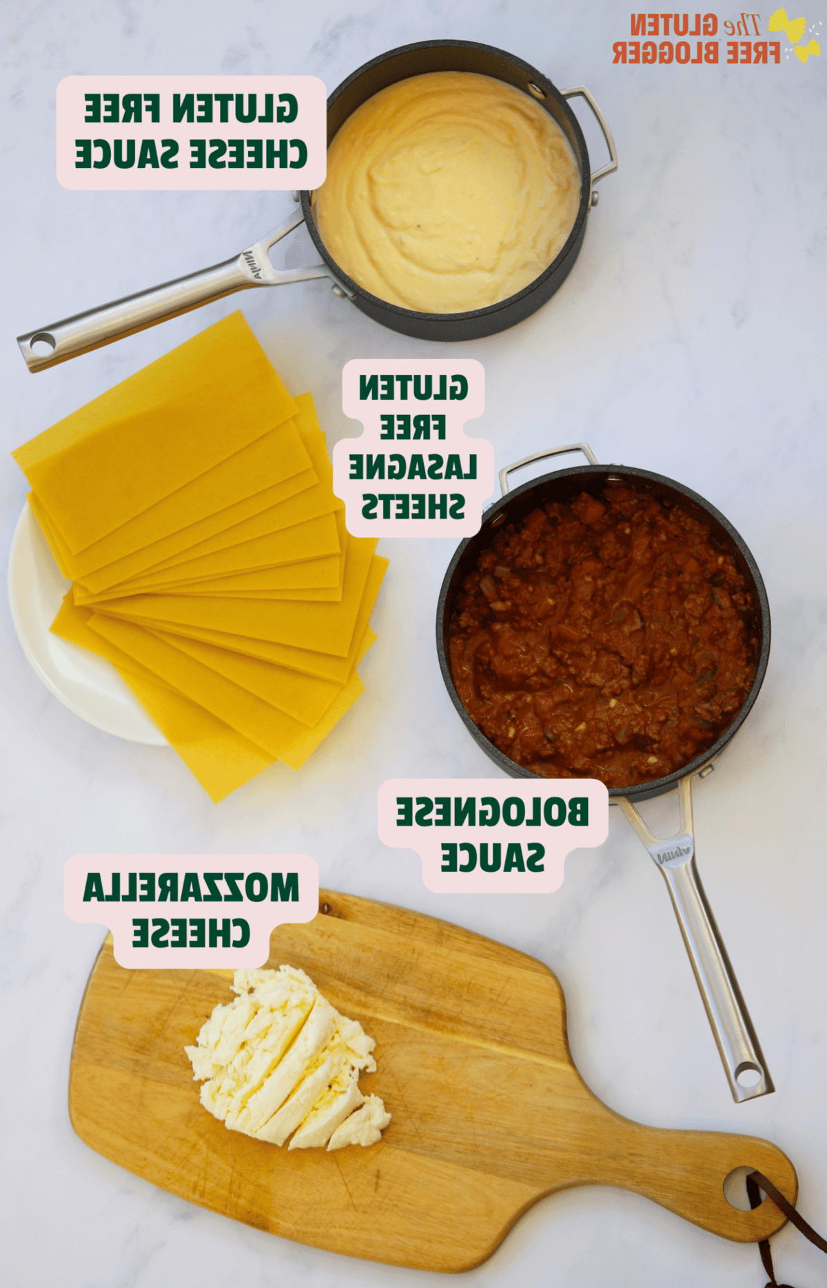 Lasagne Senza Glutine 4 Gli ingredienti per le mie lasagne senza glutine.