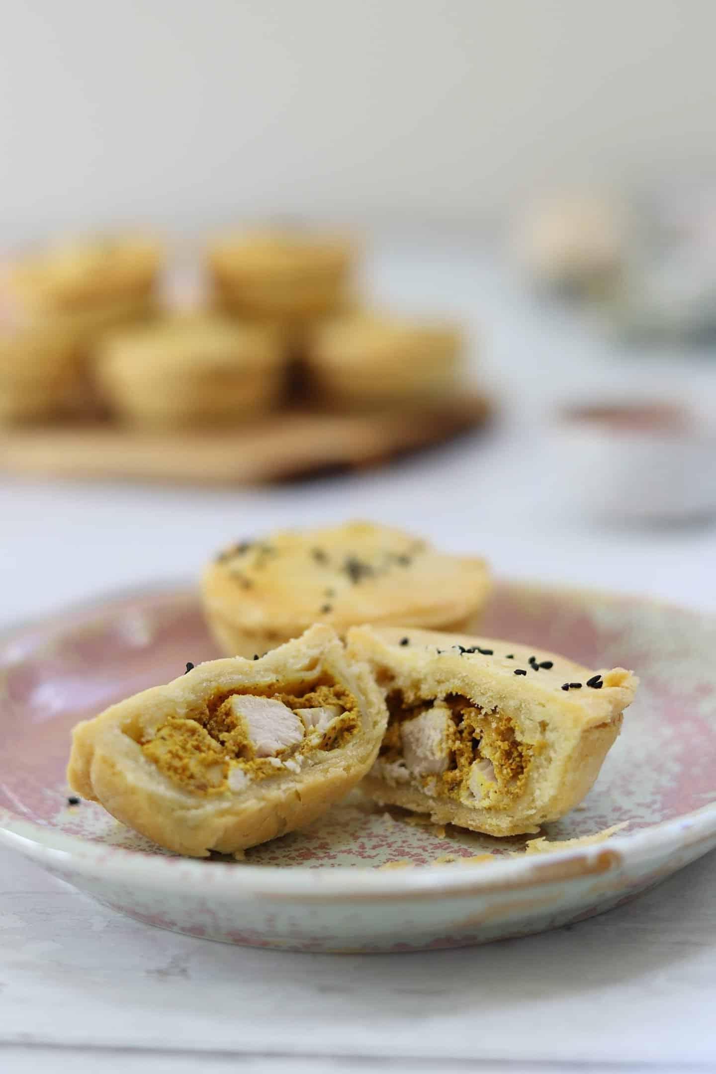 **Pasticci di Pollo all'Incoronazione Senza Glutine** 4 ripieno di pollo coronation per tortini
