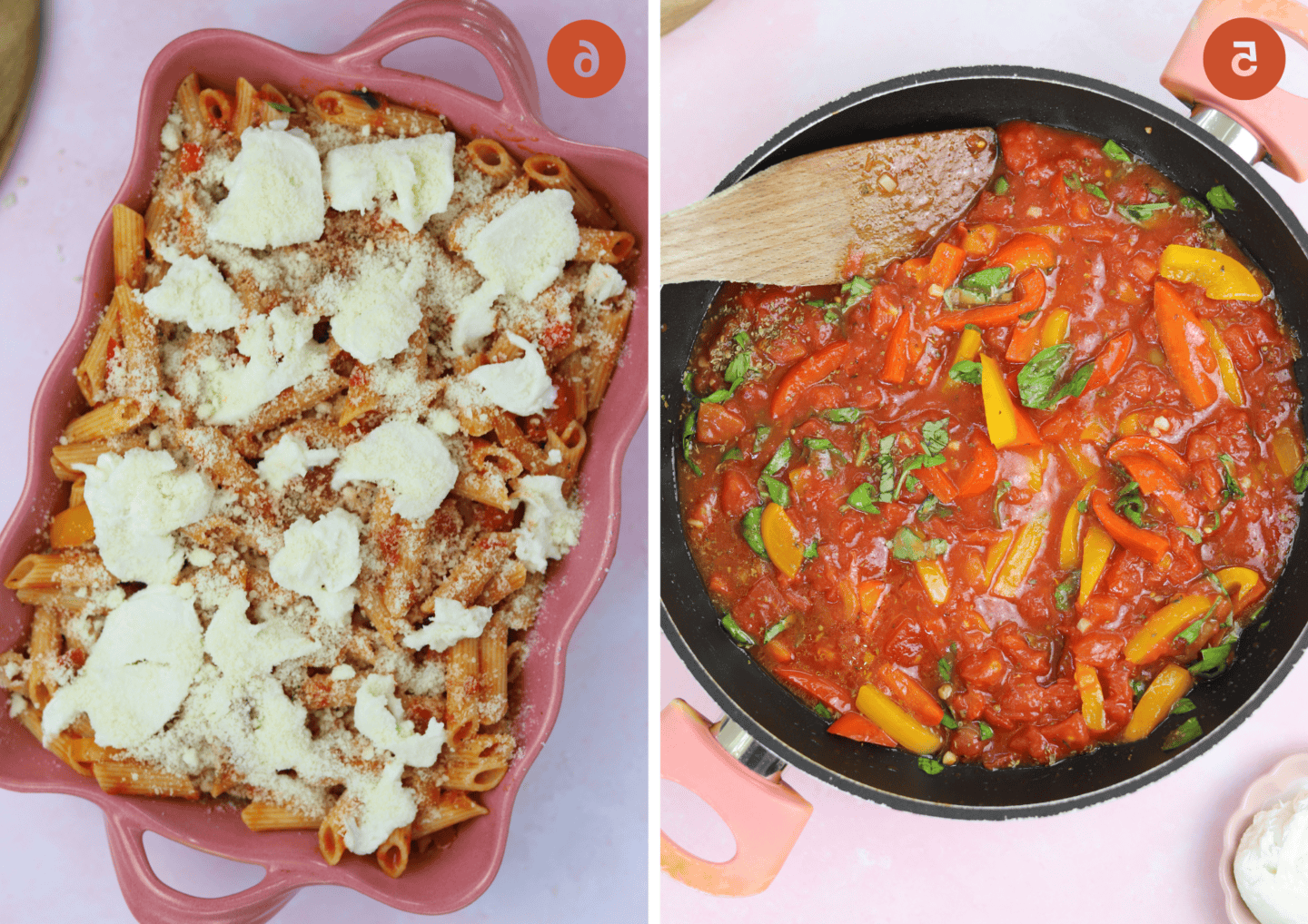 Pasta al Forno Senza Glutine 8 mescolare la pasta senza glutine cotta nella salsa e cuocere al forno con formaggio sopra.