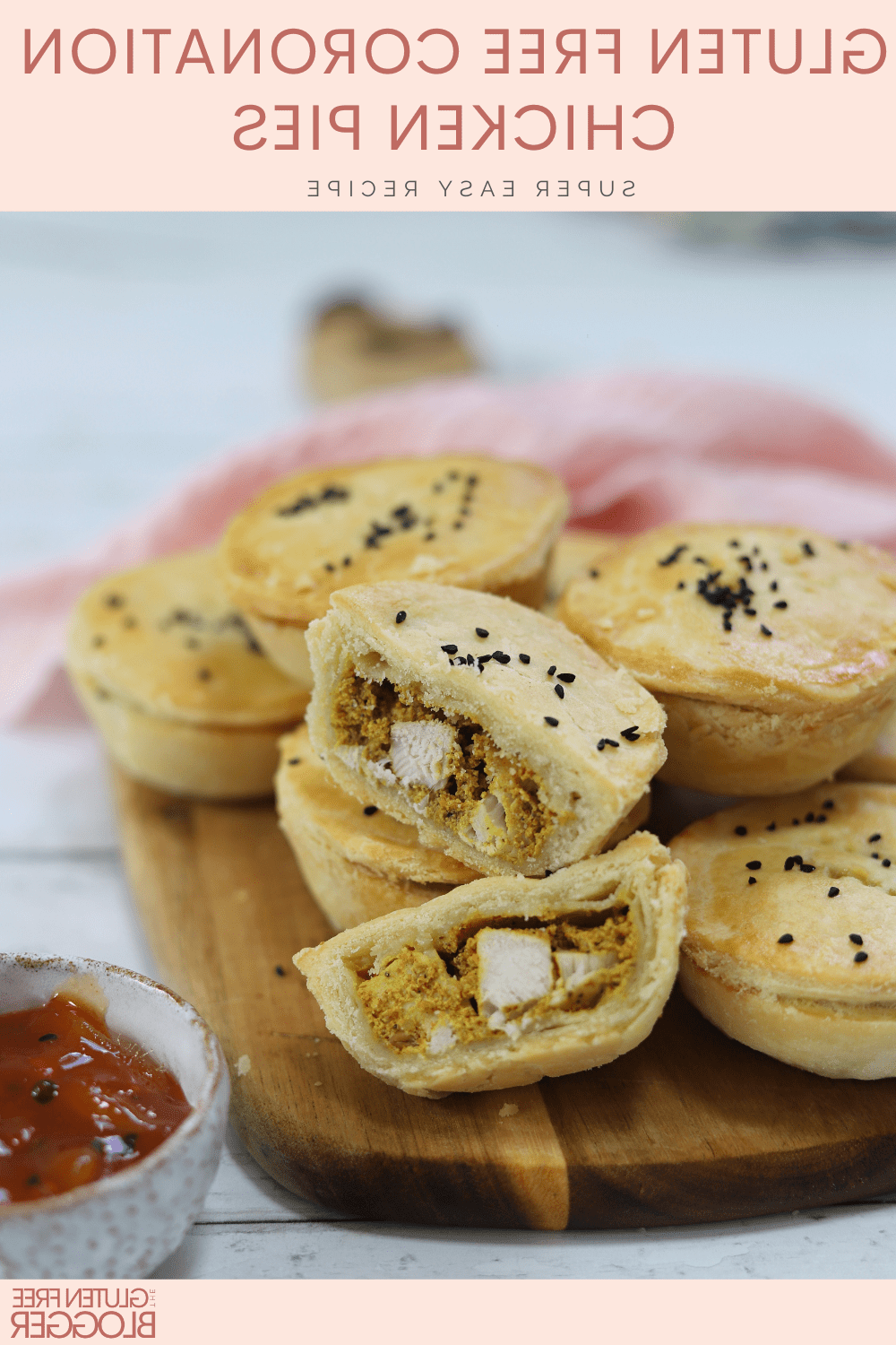 **Pasticci di Pollo all'Incoronazione Senza Glutine** 8 scheda ricetta tortini di pollo coronation senza glutine per picnic