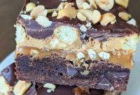 Ultimate Peanut Butter Crunch Brownies