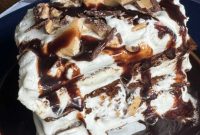 Ultimate Heath Bar Ice Cream Sandwich Cake