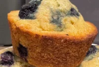 Golden Blueberry Corn Muffins