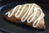 Caramel Bliss Scones with Coffee Cream Glaze