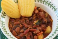Savory Cornbread Madeleines and Vegetarian Chili