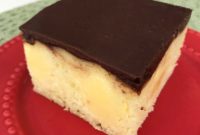 Boston Cream Dream Poke Cake