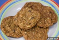 Hearty Steel Cut Oatmeal Walnut Cookies