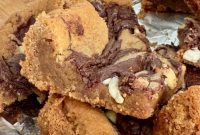 Nutella Peanut Butter Swirl Bars