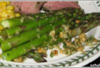 Bright Asparagus with Nutty Gremolata