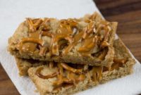 Salted Caramel Pretzel Shortbread Bars
