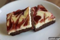 White Chocolate Raspberry Swirl Cheesecake Brownies