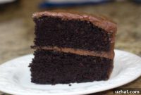 Decadent Chocolate Mayonnaise Cake: Sour Cream Frosting