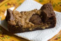 Marbled Peanut Butter Brownie Loaf