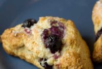 Freezer-Fresh Yeasted Blueberry Scones